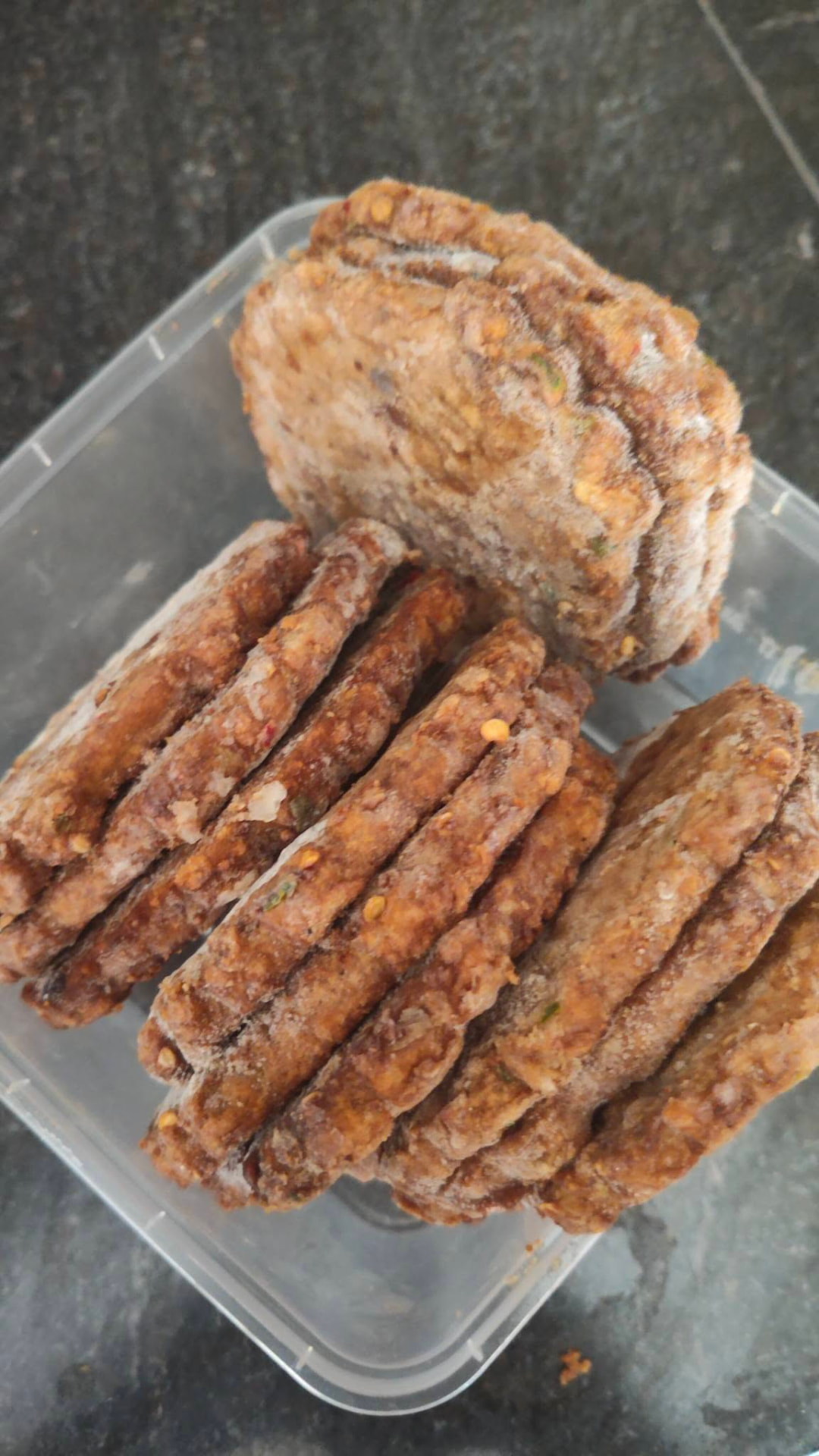 Homemade Behari kebabs ready to cook